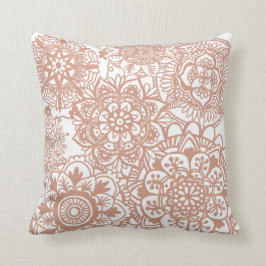 Rose Gold Mandala Muster Kissen