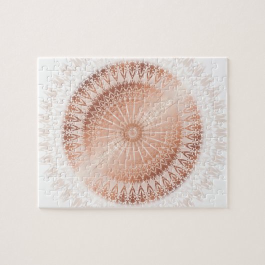 Rose Gold Mandala Puzzle (Horizontal)
