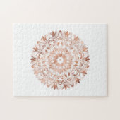 Rose Gold Mandala Puzzle (Horizontal)