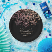 Rose Gold Mandala Sweet 16 Party Pappteller (Party)