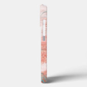 Rose Gold marbig Case-Mate iPhone Hülle (Rückseite / Links)