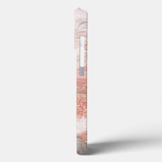 Rose Gold marbig Case-Mate iPhone Hülle (Rückseite / Links)