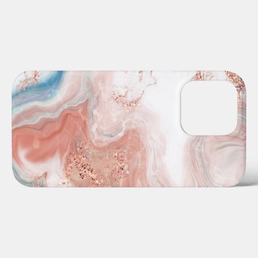 Rose Gold marbig Case-Mate iPhone Hülle (Rückseite (Horizontal))