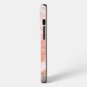 Rose Gold marbig iPhone Hülle (Linke Seite)