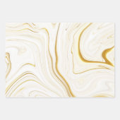 Rose Gold Marble Agate Glitzer Geschenkpapier Set (Vorderseite 3)