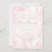Rose Gold Marble Blush Corporate Grand Opening Einladung (Vorderseite)