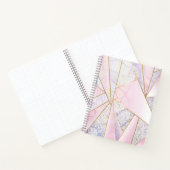Rose Gold Marble Glitzer wie SpiralNotebook Notizblock (Innenseite)