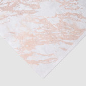 Rose Gold Marble Luxe Tissue Paper Seidenpapier (Ausschnitt)