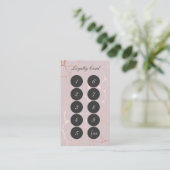 Rose Gold Marble Treuekarte (Stehend Vorderseite)