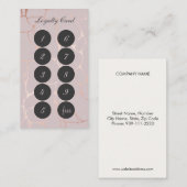 Rose Gold Marble Treuekarte (Vorne/Hinten)