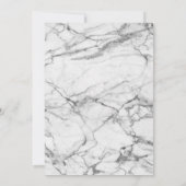 Rose Gold Marble Wedding Brautparty Einladung (Rückseite)