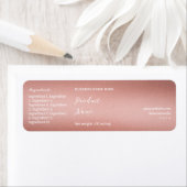 Rose Gold-Markenbezeichnung Produktkennzeichnung (Insitu)