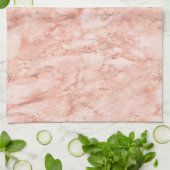 Rose Gold-Marmor 7 Geschirrtuch (Gefaltet)