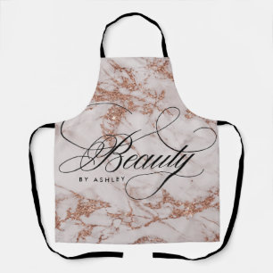 Rose Gold Marmor Beauty Schürze