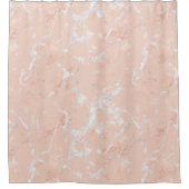 Rose Gold Marmor Duschvorhang (Vorderseite)