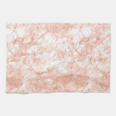 Rose Gold-Marmor-Glitzer 2 Geschirrtuch (Horizontal)