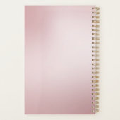 Rose Gold Marmor Glitzer Monogram Teacher Planner Planer (Rückseite)