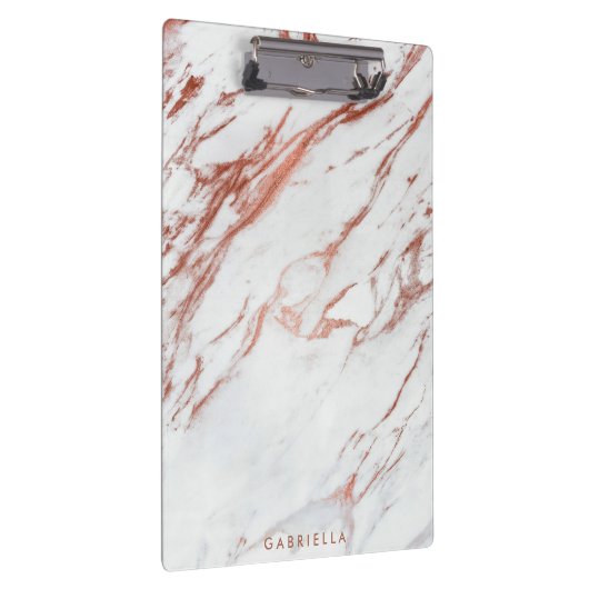 Rose Gold Marmor Klemmbrett (Rechts)