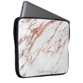 Rose Gold Marmor Laptopschutzhülle (Vorne Rechts)
