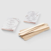 Rose Gold Marmor Luxus moderne Hochzeitsfeier Fächer (Non-assembled)