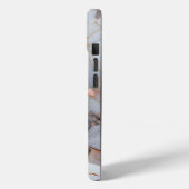 Rose Gold Marmor Monogram Custom Case-Mate iPhone Hülle (Rückseite / Links)