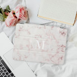 Rose Gold-Marmor-Monogramm iPad Air Hülle<br><div class="desc">Das iPad Cover wurde speziell für die Rose entworfen und zeichnet sich durch eine moderne goldfarbene Marmorgestaltung mit personalisiertem Monogramm aus.</div>