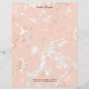 Rose Gold Marmor, Name/Kontaktinformationen in Sch