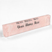 Rose Gold Marmor Namensplakette