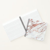 Rose Gold Marmor Notizblock (Innenseite)