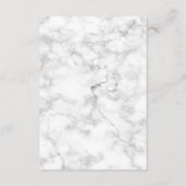 Rose Gold Marmor Palm Tree Hochzeitsempfang Begleitkarte (Rückseite)