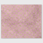 Rose Gold Marmor Rosa Blau Schimmer elegant geschm Geschenkpapier (Flach)