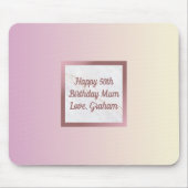 Rose Gold Marmor rosa Farbton mit benutzerdefinier Mousepad (Vorne)