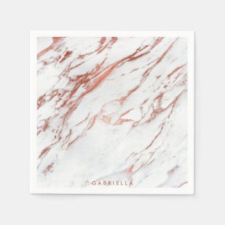 Rose Gold Marmor Serviette