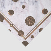 Rose Gold Marmor Swirl Bronze Kupfer Trendy Party Seidenpapier (Ausschnitt)