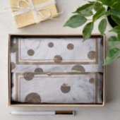 Rose Gold Marmor Swirl Bronze Kupfer Trendy Party Seidenpapier (Geschenk)