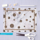 Rose Gold Marmor Swirl Bronze Kupfer Trendy Party Seidenpapier (Handwerk)