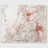 Rose Gold Marmor Textur 2 Geschenkpapier (Flach)