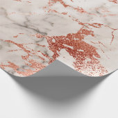 Rose Gold Marmor Textur 2 Geschenkpapier (Ecke)