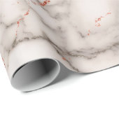 Rose Gold Marmor Textur 2 Geschenkpapier (Rolleneckpunkt)