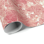 Rose Gold Marmor Textur Geschenkpapier (Rolleneckpunkt)
