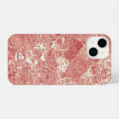 Rose Gold Marmor Textur iPhone Hülle (Rückseite (Horizontal))