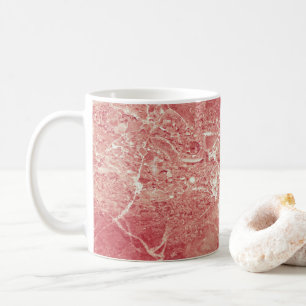 Rose Gold Marmor Textur Kaffeetasse