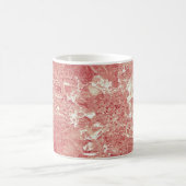 Rose Gold Marmor Textur Kaffeetasse (Mittel)