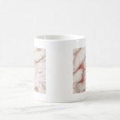 Rose Gold Marmor Textur Kaffeetasse (Mittel)