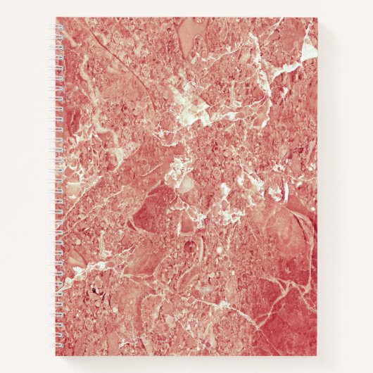 Rose Gold Marmor Textur Notizblock (Vorderseite)