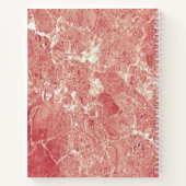 Rose Gold Marmor Textur Notizblock (Rückseite)