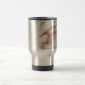 Rose Gold Marmor Textur Reisebecher (Mittel)