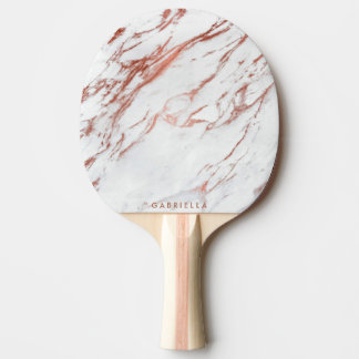 Rose Gold Marmor Tischtennis Schläger