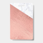 Rose Gold Marmor Trendy VIP Lanyard Abzeichen Zoll Ausweis (Back)