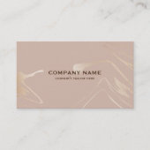 Rose-Gold-Marmor Wirbel Hintergrund Visitenkarte (Vorderseite)